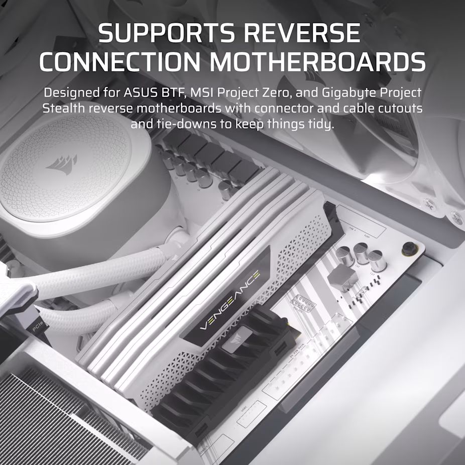 Corsair Frame 4000D RS Tempered Glass White