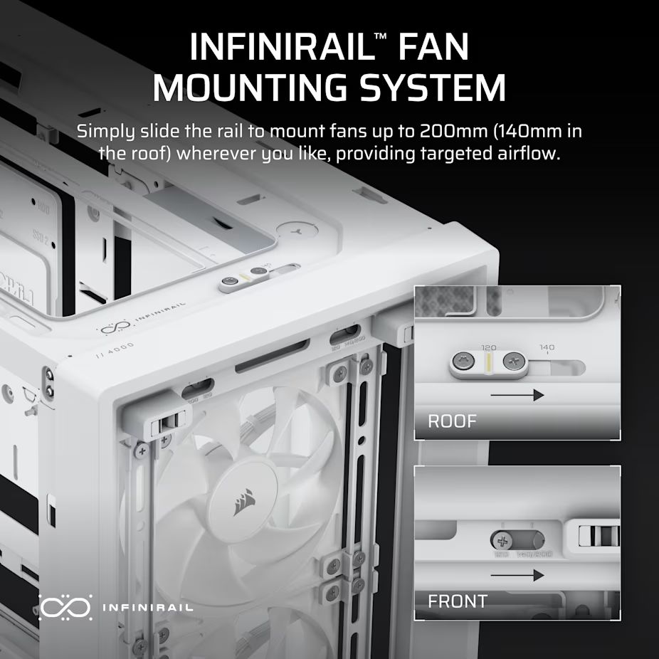 Corsair 4000D RS Tempered Glass White/Oak