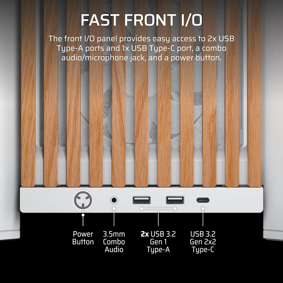 Corsair 4000D RS Tempered Glass White/Oak