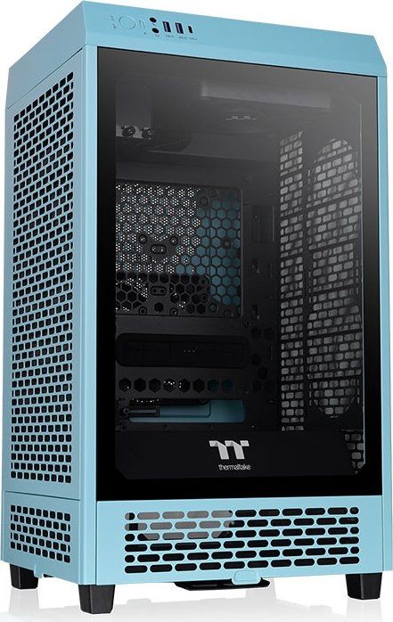 Thermaltake The Tower 200 Mini Chassis Tempered Glass Turquoise