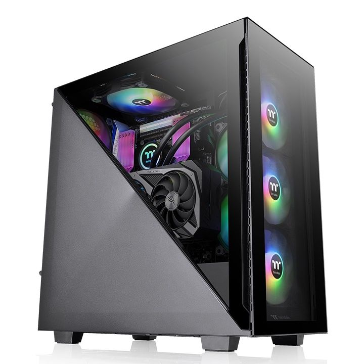 Thermaltake Divider 300 TG ARGB Tempered Glass Black