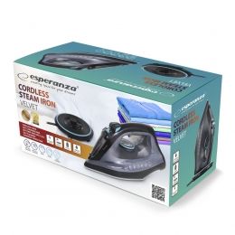 Esperanza Steam iron cordless velvet ceramic 2600W