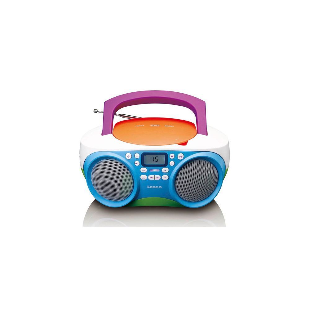 Lenco SCD-41 Portable FM Radio and CD/USB player Multi Colour