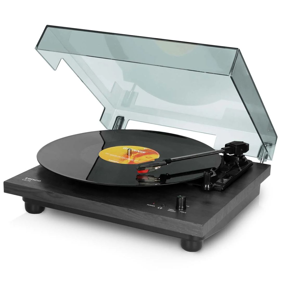 Lenco LS-60BK Record Player with Built in Speakers Black
