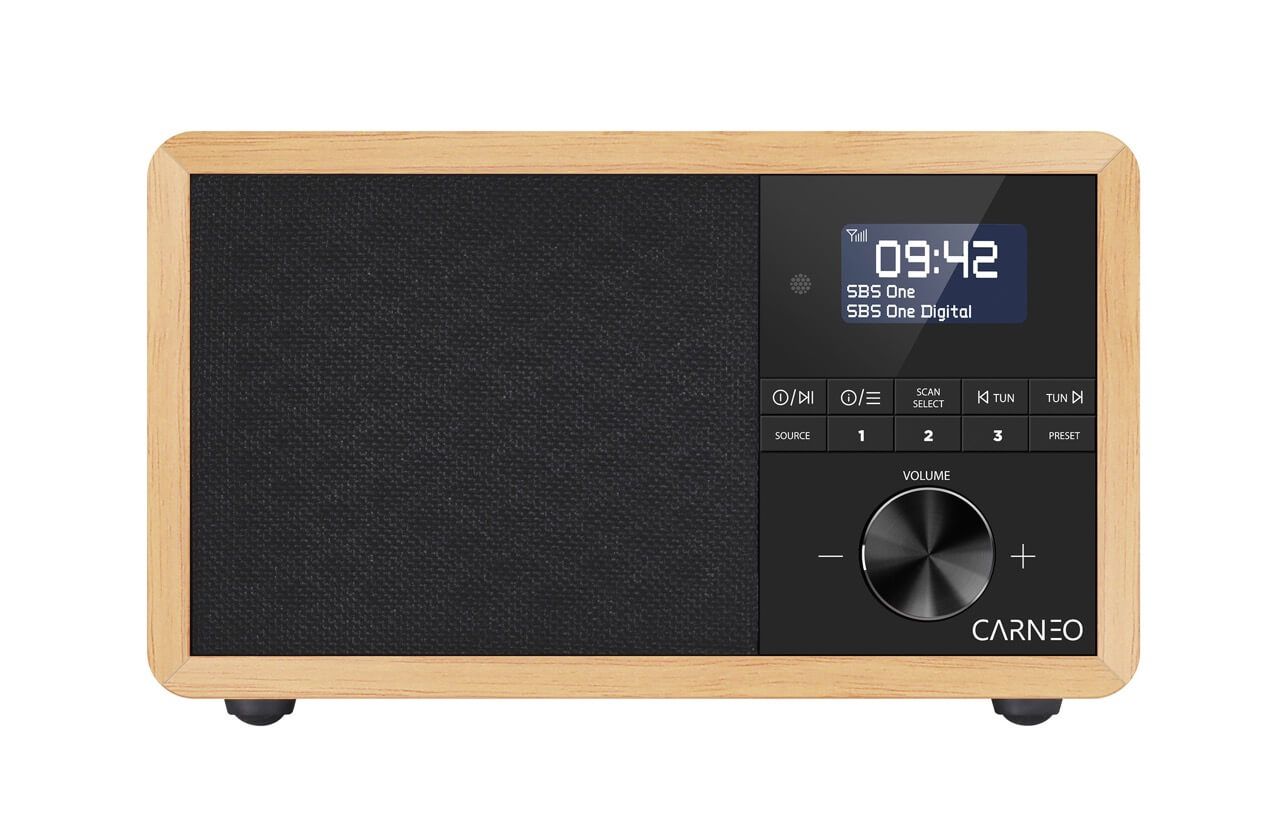 Carneo P530 DAB+ Radio Wood