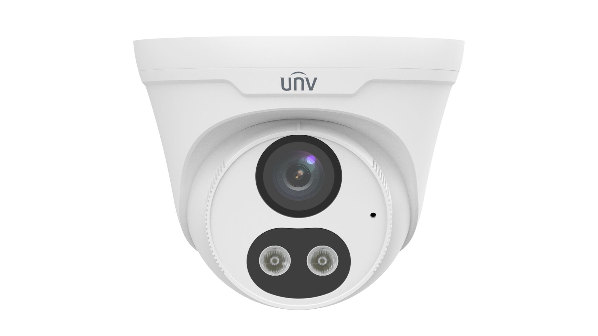 Uniview Easystar 4MP Colorhunter turret dómkamera, 2.8mm fix objektívvel, mikrofonnal és hangszóróval (DL)