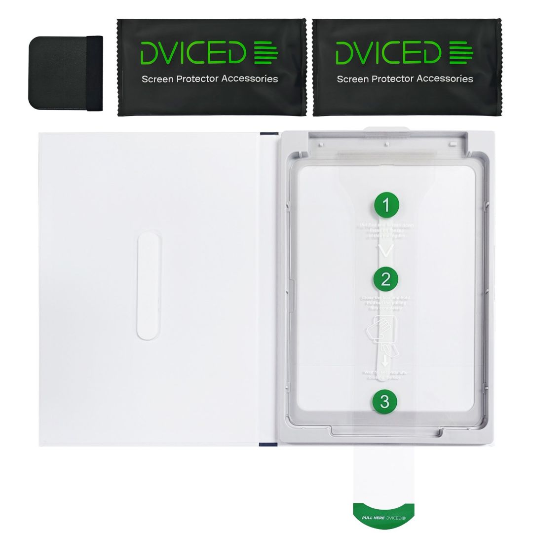 Dviced Tempered glass screen protector for iPad Pro 13-inch with dust free-applicator