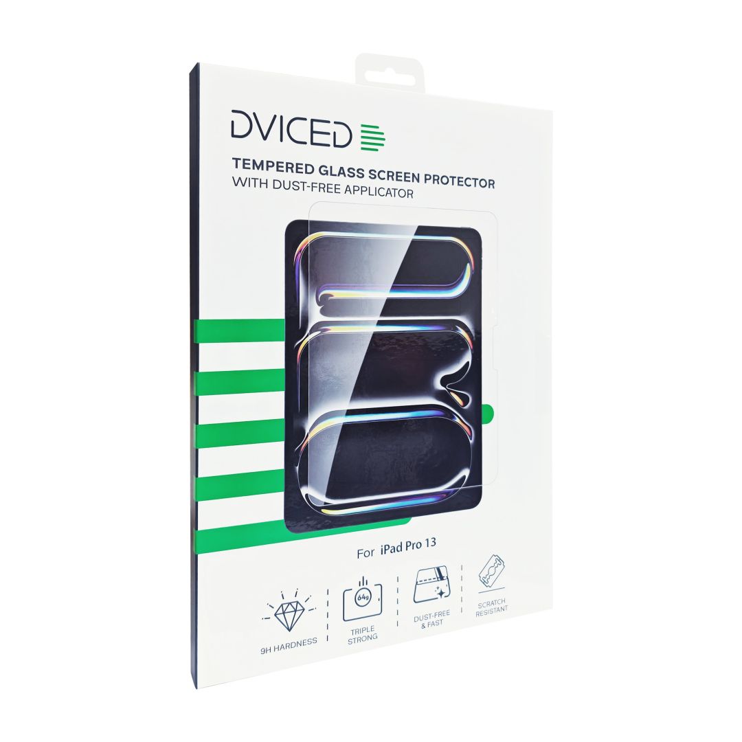 Dviced Tempered glass screen protector for iPad Pro 13-inch with dust free-applicator