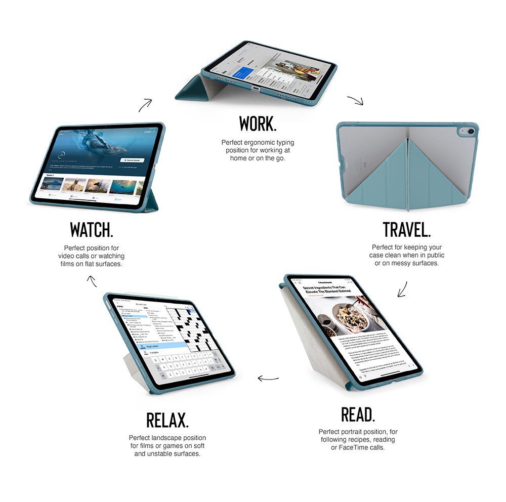 Pipetto Origami No1 Original Case for iPad (A16) / iPad (2022) Teal