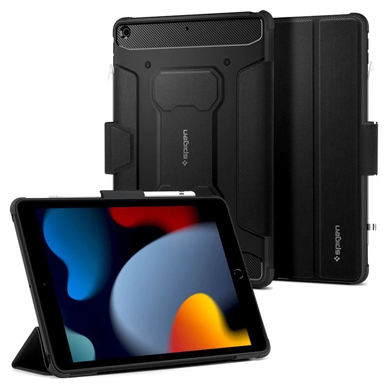 Spigen Rugged Armor Pro, black - iPad 10.2