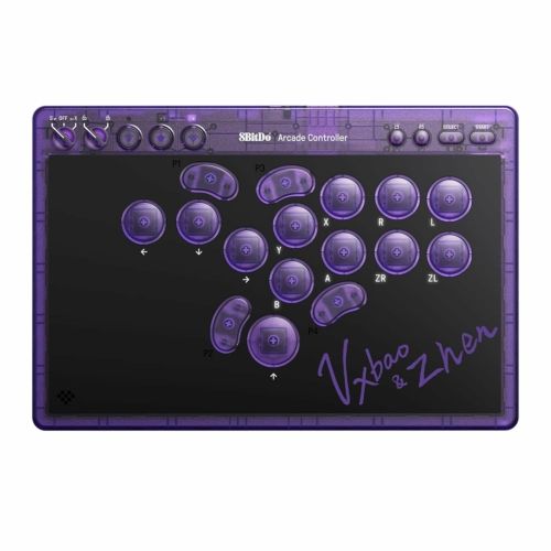 8BitDo Arcade Stick Signature Edition Transparent Purple