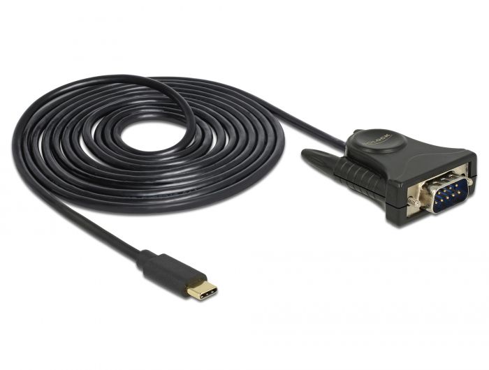 DeLock USB Type-C > 1x Serial DB9 RS-232 Adapter
