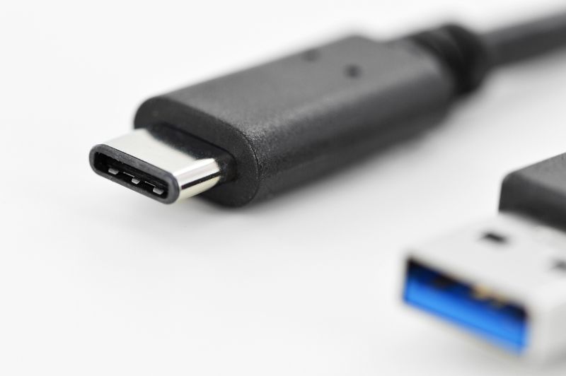 Assmann USB Type-C connection cable type C to A M/M 1m Black