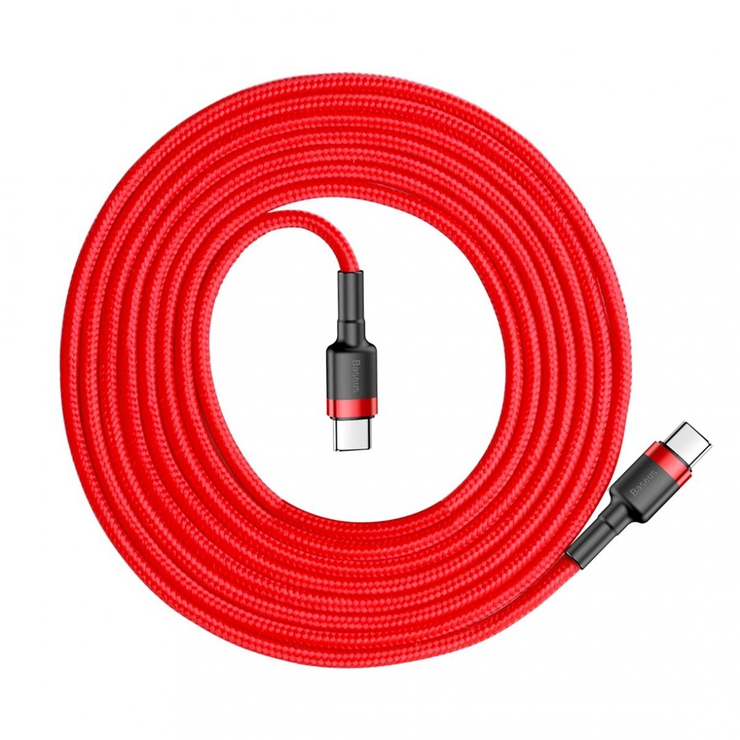 Baseus Cafule USB Type-C - USB Type-C QC3.0 cable 1m Red