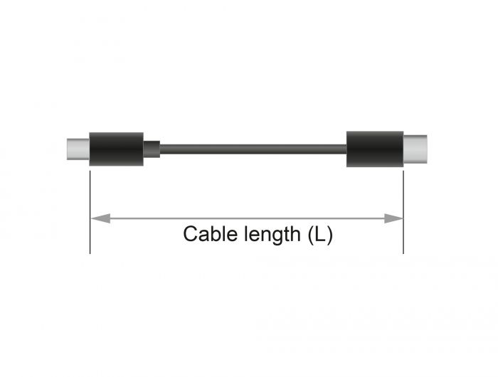 DeLock Magnetic USB Data and Charging Cable Set for Micro USB / USB Type-C 1,1m Black