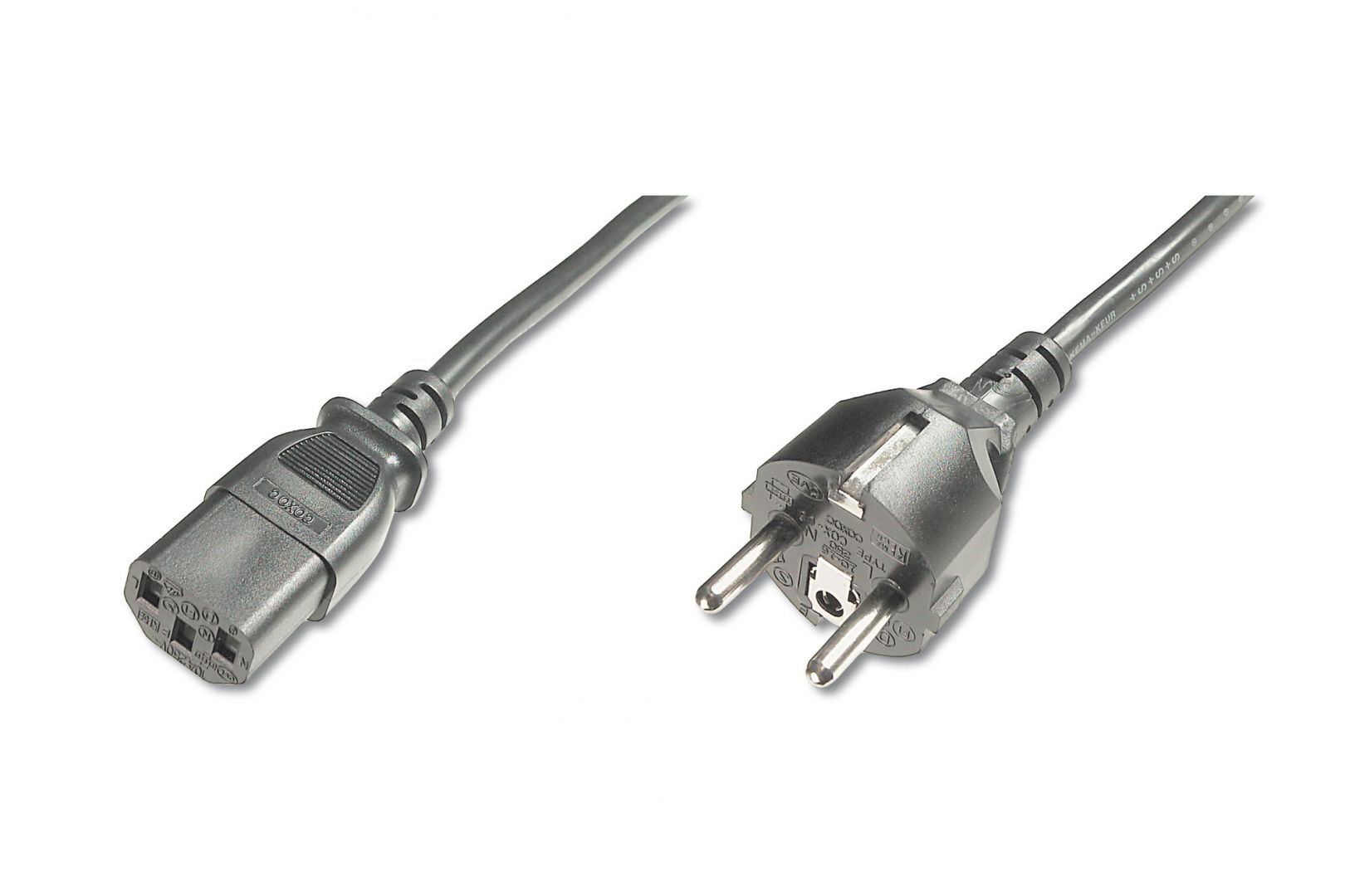 Assmann Power Cord, CEE 7/7 (Typ-F) - C13 1,2m Black