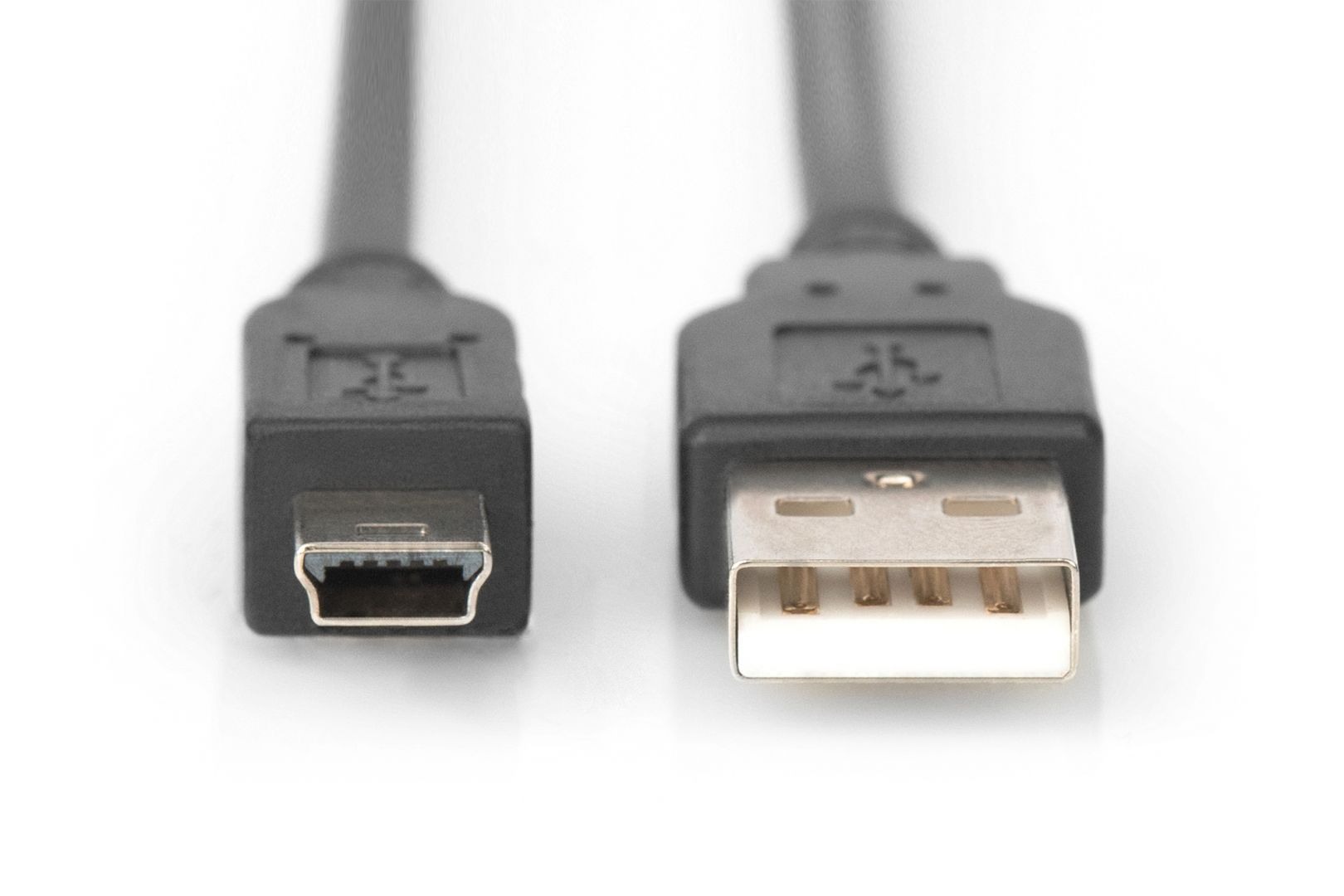 Assmann USB 2.0 connection cable, type  A - mini B (5pin) 1,8m Black