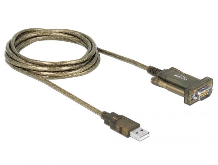 DeLock USB 2.0 Type-A > 1 x Serial DB9 RS-232 Adapter
