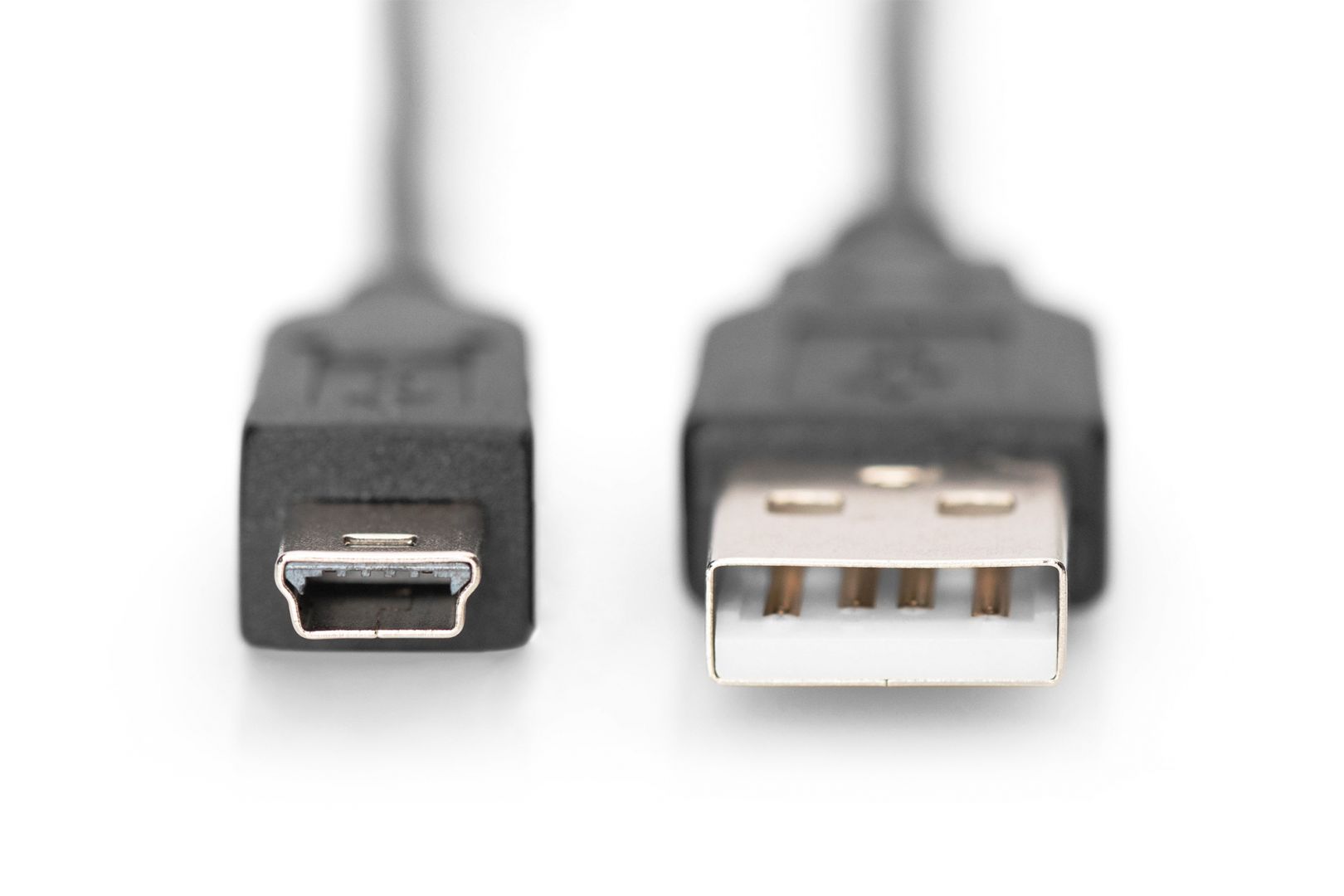 Digitus USB 2.0 connection cable type  A-mini B 3m Black