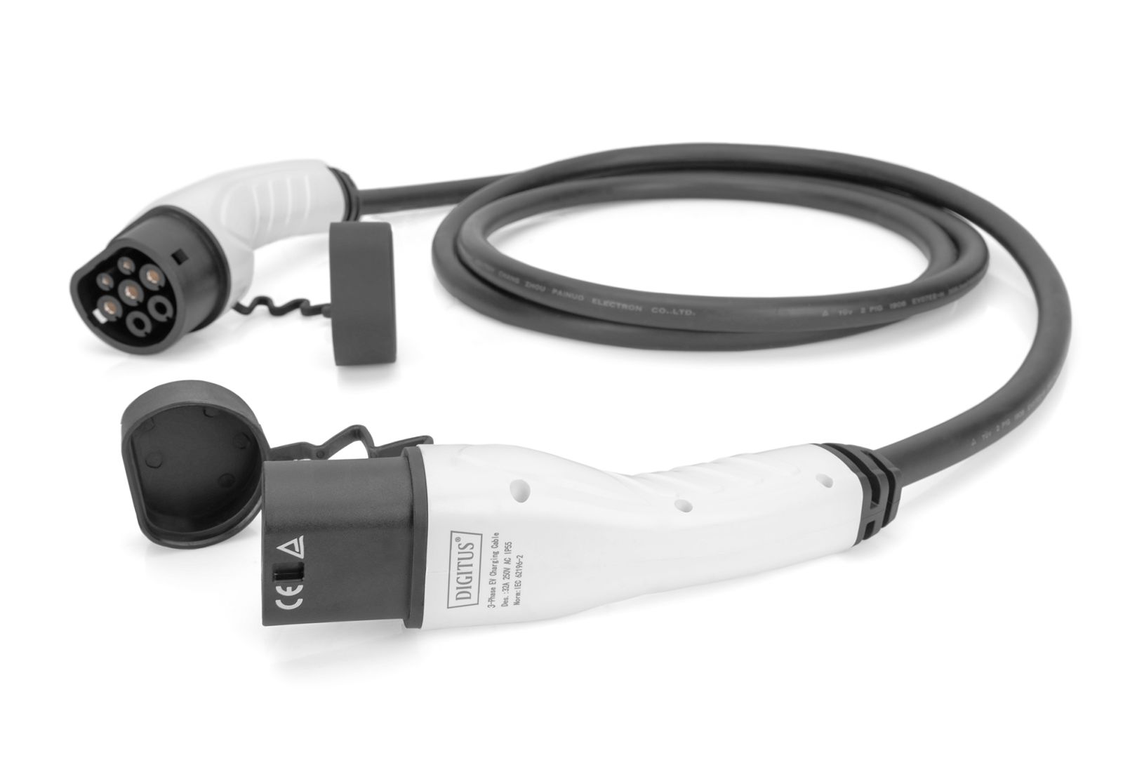 Digitus EV charging cable Type 2 to Type 2 7,5m Black
