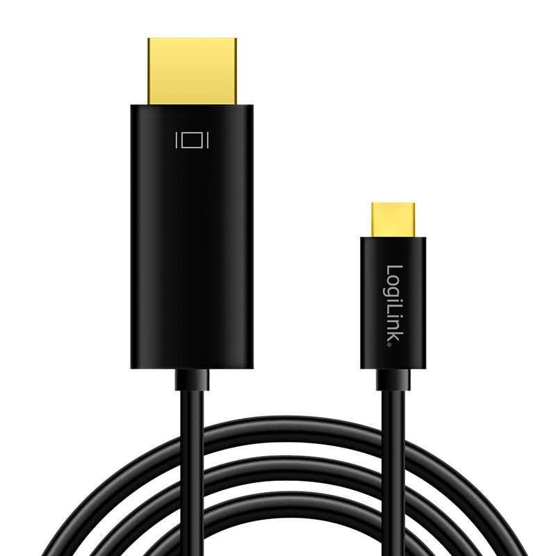 Logilink USB 3.2 Gen1 Type-C cable C/M to HDMI-A/M 4K/60Hz 3m Black