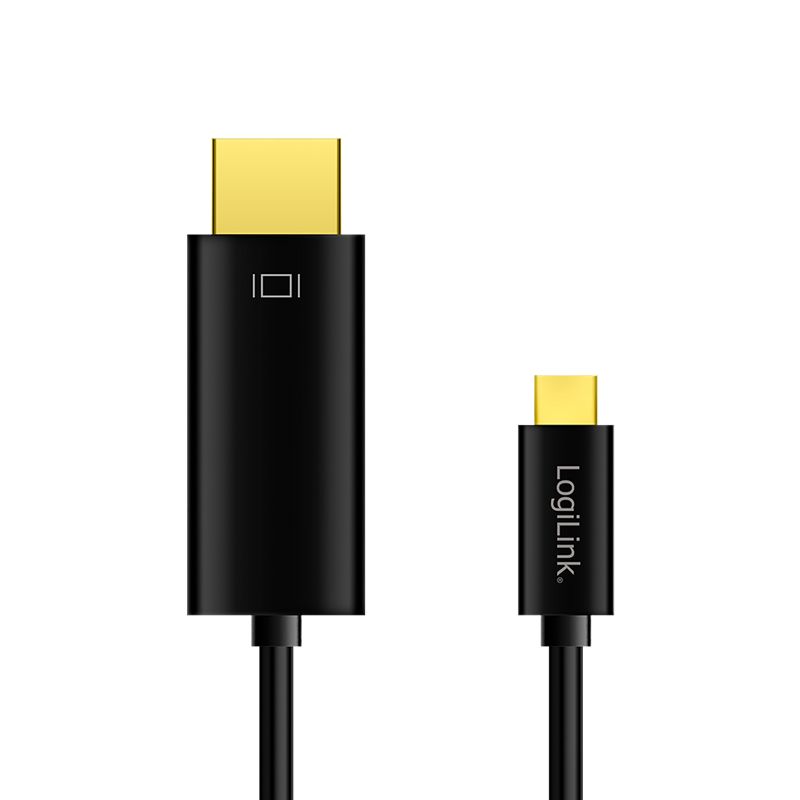 Logilink USB 3.2 Gen1 Type-C cable C/M to HDMI-A/M 4K/60Hz 3m Black