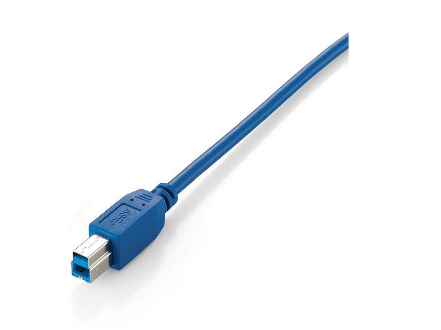 EQuip USB3.0 Cable Type A Male to Type B Male 1m Blue