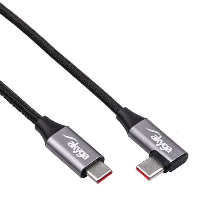 Akyga AK-USB-53 USB type C (m) / USB type C (m) 60W 0,3m Black