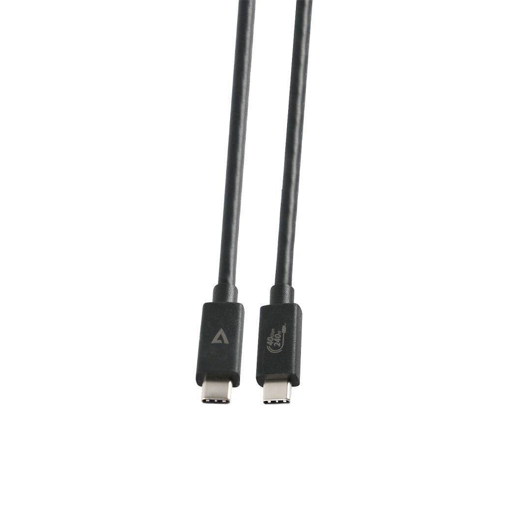 V7 USB 40Gbps 240W USB Type-C Cable 1,2m Black