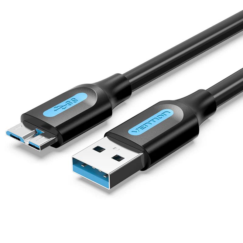 Vention USB 3.0 A Male to Micro-B Male Cable PVC Type 0,5m Black