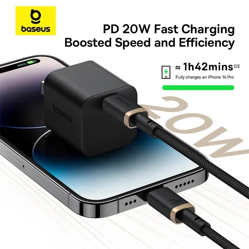 Baseus Dura Series 20W Type-C to Lightning Fast Charging Cable 1m Black/Gold