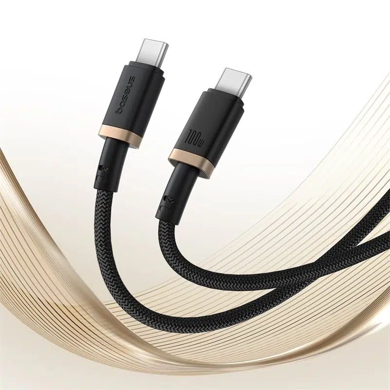 Baseus Dura Series 100W Type-C to Type-C Fast Charging cable 1m Black/Gold