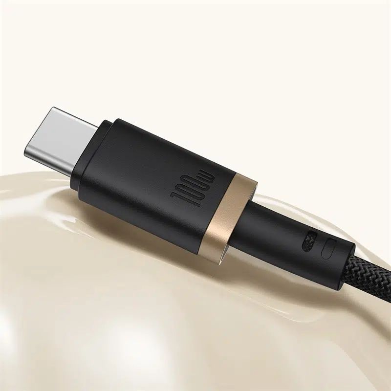 Baseus Dura Series 100W Type-C to Type-C Fast Charging cable 1m Black/Gold