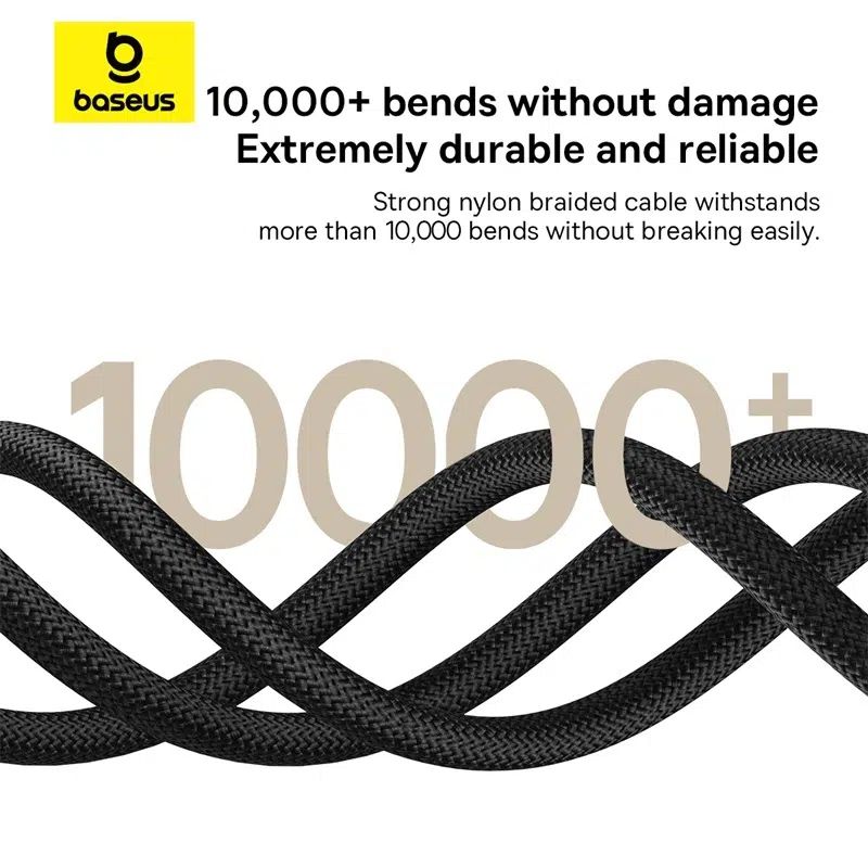 Baseus Dura Series 100W Type-C to Type-C Fast Charging cable 1m Black/Gold