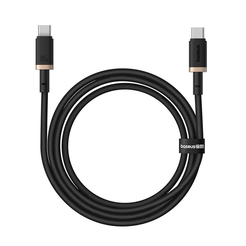 Baseus Dura Series 100W Type-C to Type-C Fast Charging cable 1m Black/Gold