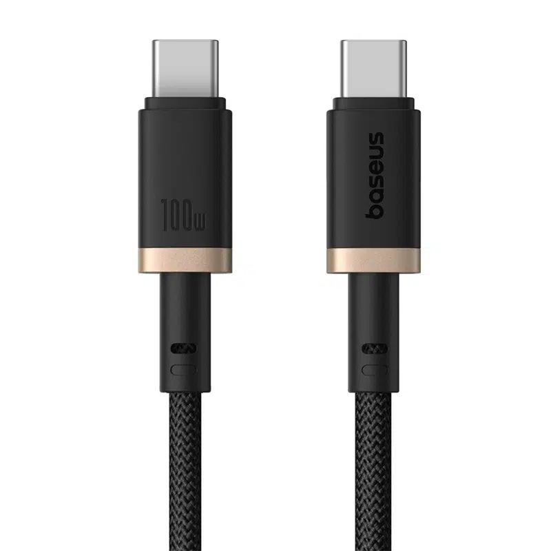 Baseus Dura Series 100W Type-C to Type-C Fast Charging cable 1m Black/Gold