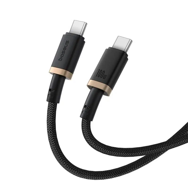 Baseus Dura Series 100W Type-C to Type-C Fast Charging cable 1m Black/Gold