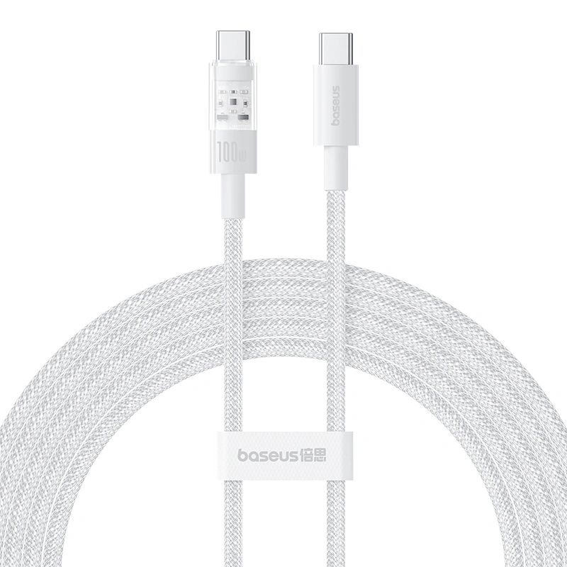 Baseus Gem Type-C to Type-C 100W Fast-Charging Data cable 2m White