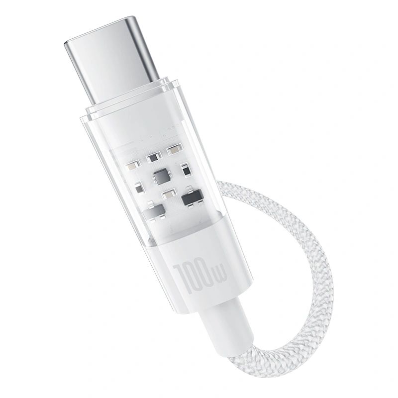 Baseus Gem Type-C to Type-C 100W Fast-Charging Data cable 2m White