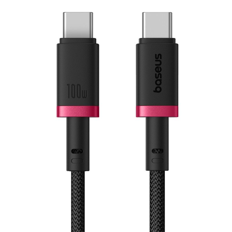 Baseus Dura Type C to Type C 100 W fast charging cable 1m Black/Red