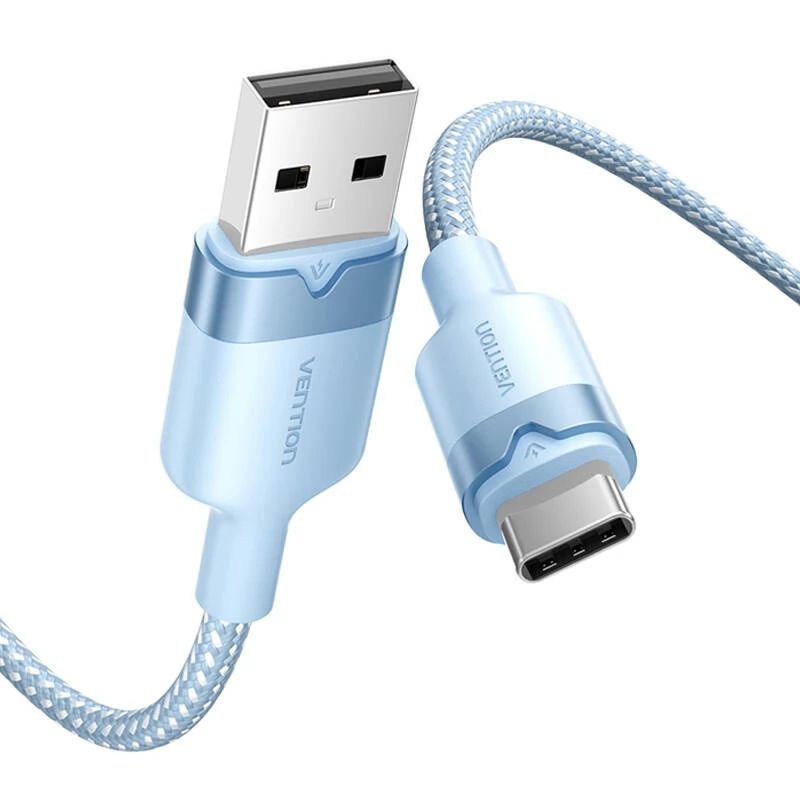 Vention Vention USB 2.0 A Male to C Male 3A Aluminum Alloy Type cable 2m Blue