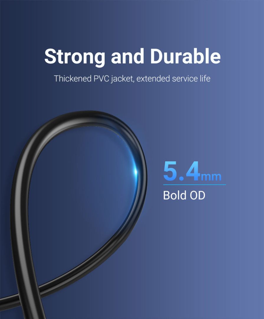 Vention USB 3.0 A Male to Micro-B Male PVC Type cable 1,5m Black