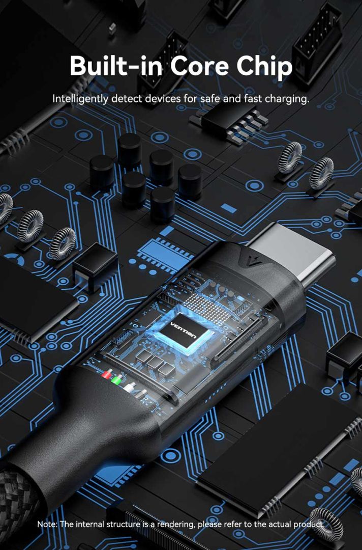 Vention USB 3.2 Gen2 C Male to C Female 10Gbps Extension Aluminum Alloy Type cable 1m Black