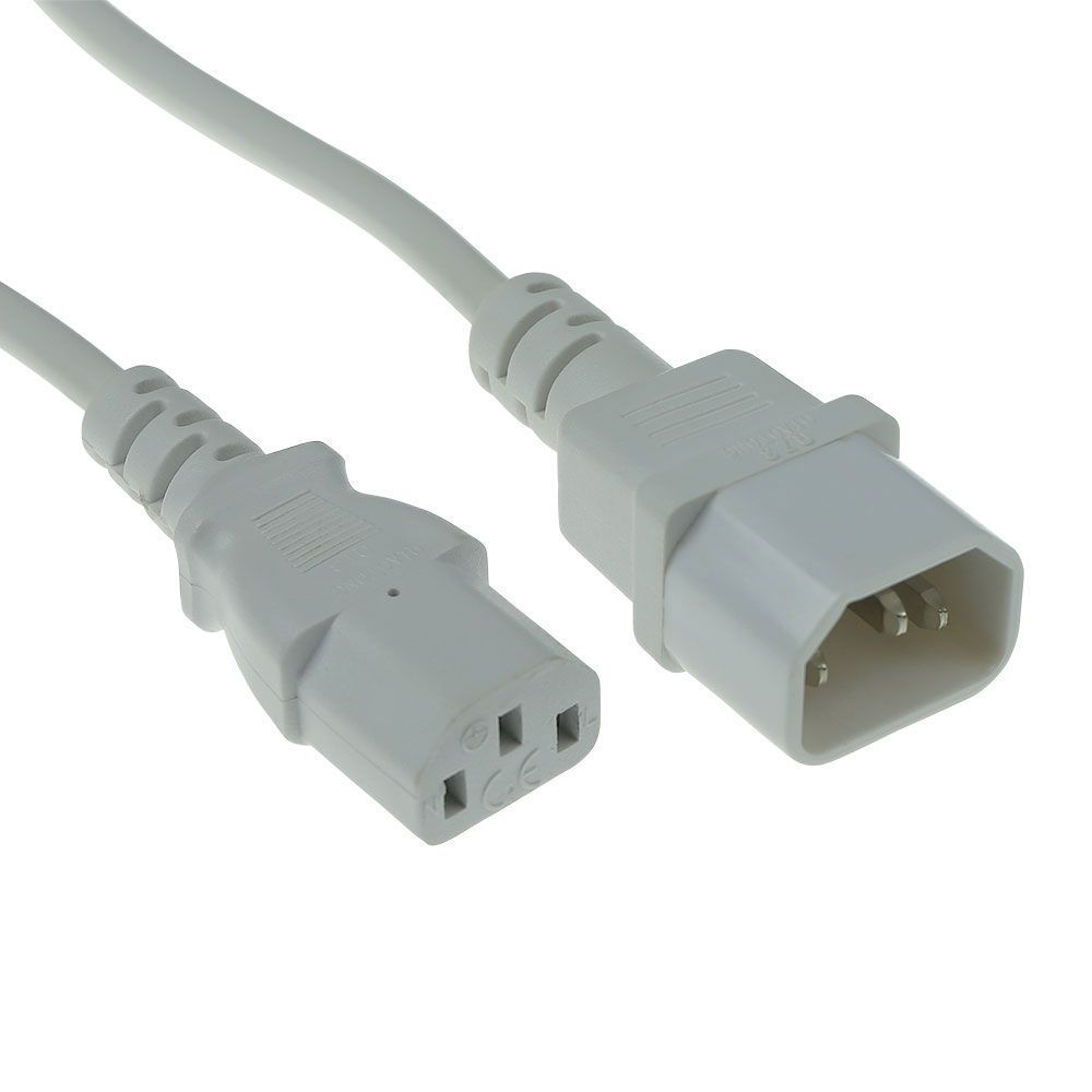 ACT Powercord C13 - C14 0,3m White