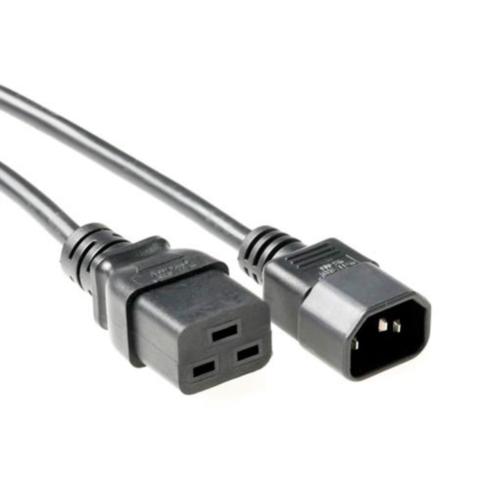ACT Powercord C14 - C19 1m Black