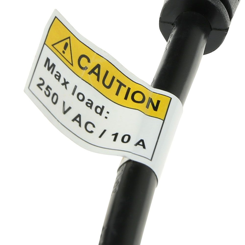 ACT Powercord C14 - Type F female (max. current 10A) 0,6m Black