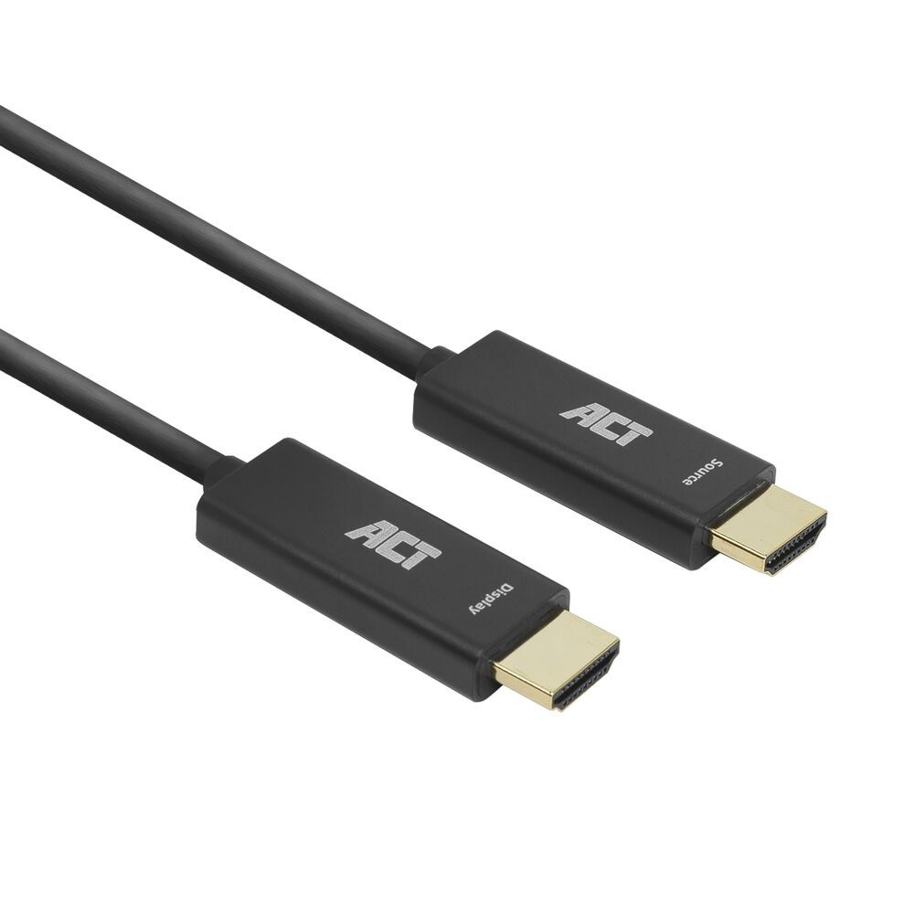 ACT HDMI Premium High Speed 4K Active Optical Cable v2.0 LSZH HDMI-A male to HDMI-A male 10m Black