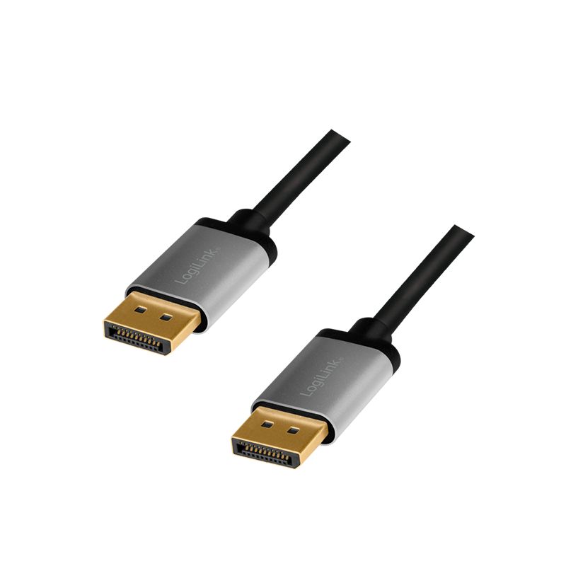 Logilink DisplayPort cable DP/M to DP/M 4K/60 Hz 3m Black/Grey