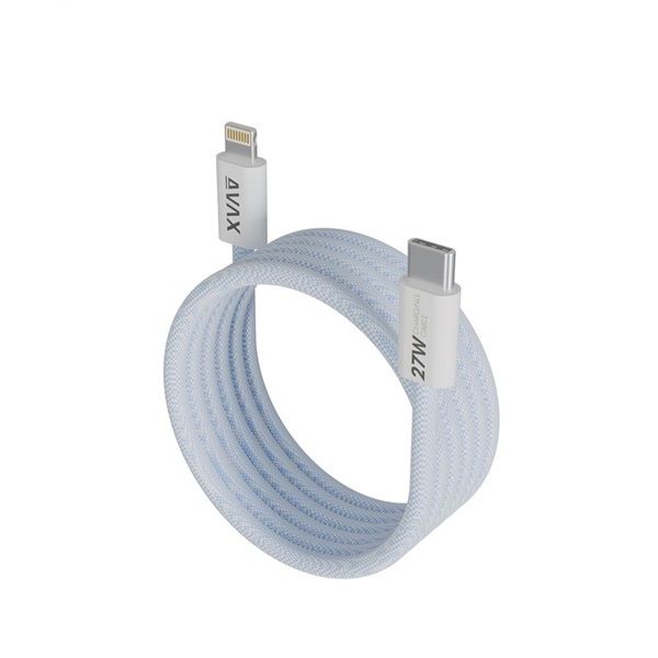 Avax CB611LB MAGNETY 27W USB-C - Lightning Magnetic Charger 1m Light Blue