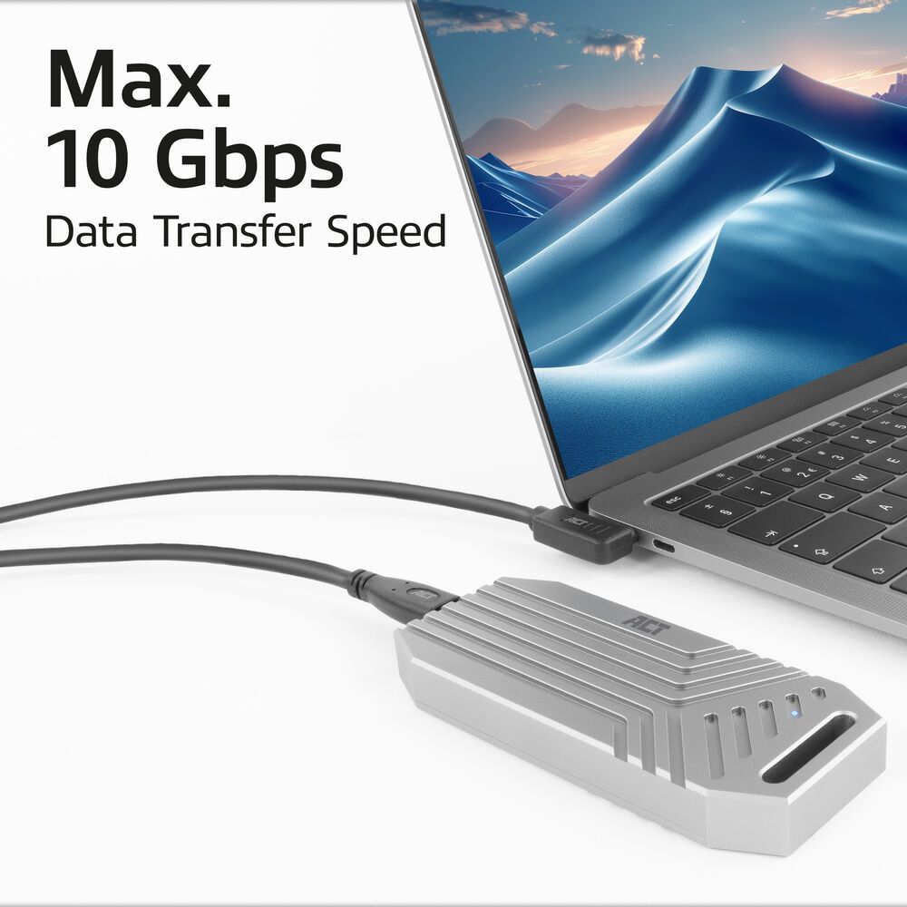 ACT USB 3.0 60W USB Type-C (straight) to USB Type-C (left/right angled) Cable 3m Black